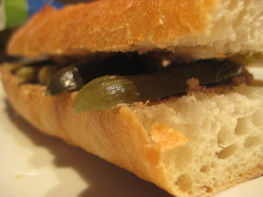 pate cornichon sandwich