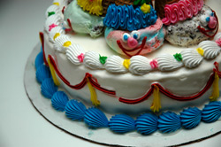 clown ice cream birthday cake