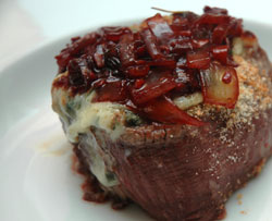 Blue Cheese Crusted Filet Mignon