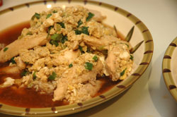 japanese scallion rice bowl