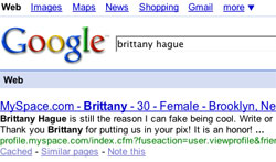 googling yourself brittany hague