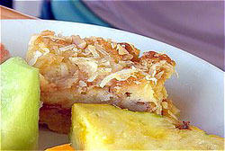 macadamia nut bread pudding