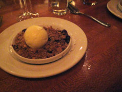 savoy clam bake blueberry crumble nyc