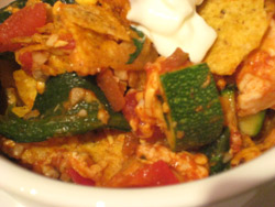 Spicy Chicken with Poblano Peppers and Cheese