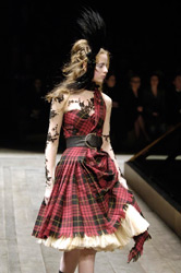 alexander mcqueen plaid dress oscar