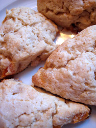apricot ginger cream scones