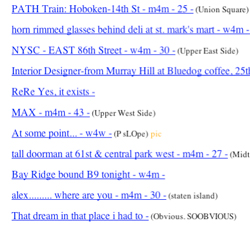 missed connections new york city