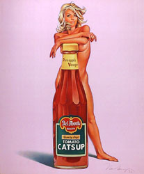 mel ramos style catsup